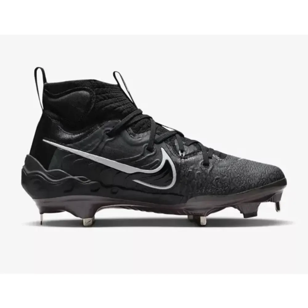 Nike Black Grey Nike Alpha Huarache NXT Metal Baseball Cleats, Sz 7.5 -- NWOB